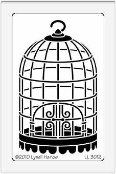 Dreamweaver Stencil - Bird Cage LL3012