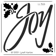 Dreamweaver Brass Stencil - Joy, LL328
