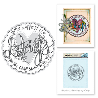 Spellbinders Days 3D Shading Stamp from the Happy Grams #2 Collection by Tammy Tutterow