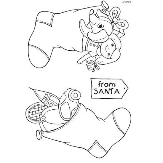 Woodware Clear Stamps Designed by Jane Gill: The Stuffed Stockings - JGS525