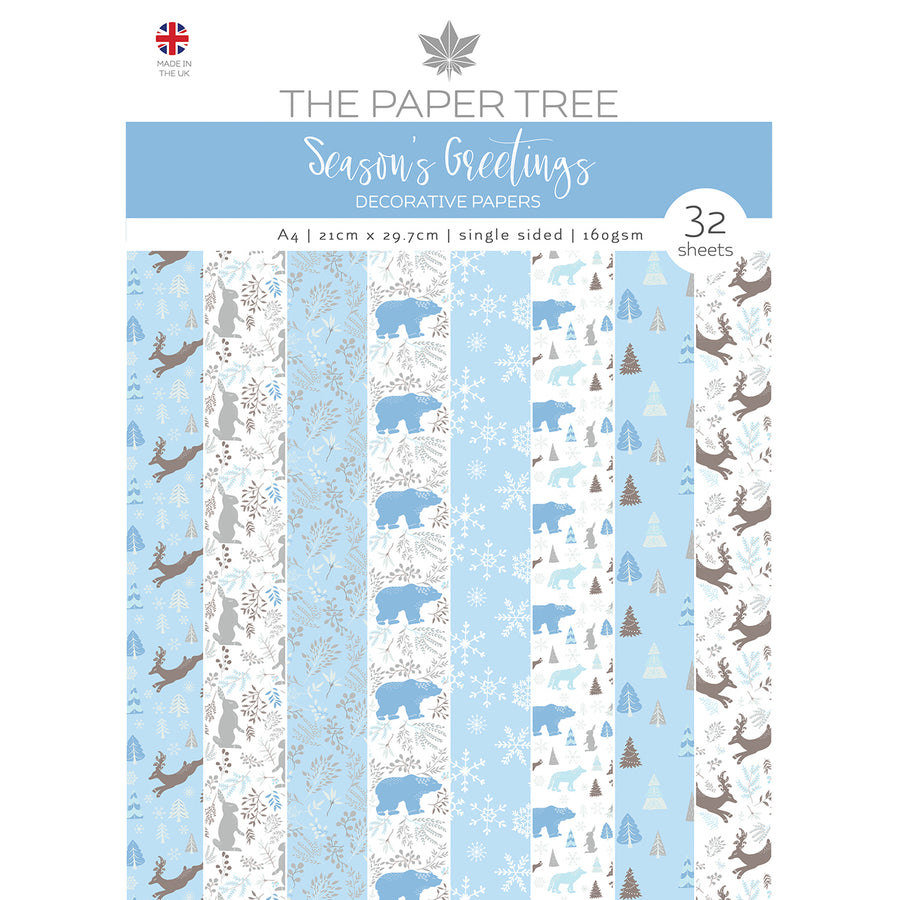 Paper Tree - Seasons Greetings - A4 Backing Papers - PTC1121