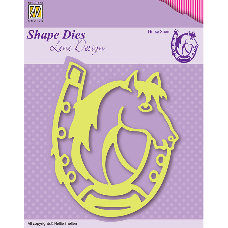 Nellie Snellen Shape Die Lene Design - Horse Shoe - SDL005