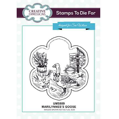 Sue Wilson Stamps To Die For - Marilynne's Goose Pre Cut Stamp - UMS889