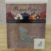 Paper Rose Sitting Dog Metal Cutting Die - 16658
