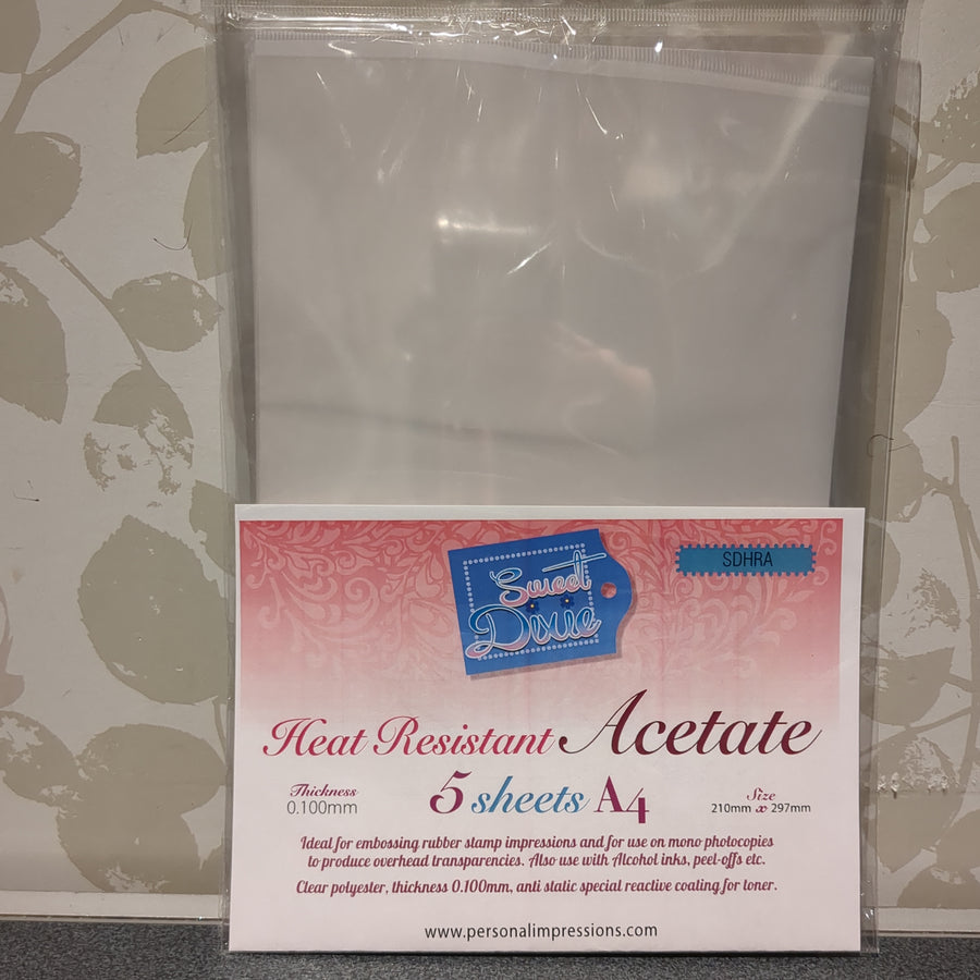 Crafter's Companion- Heat Resistant Acetate (12 Sheets) -Crafter's