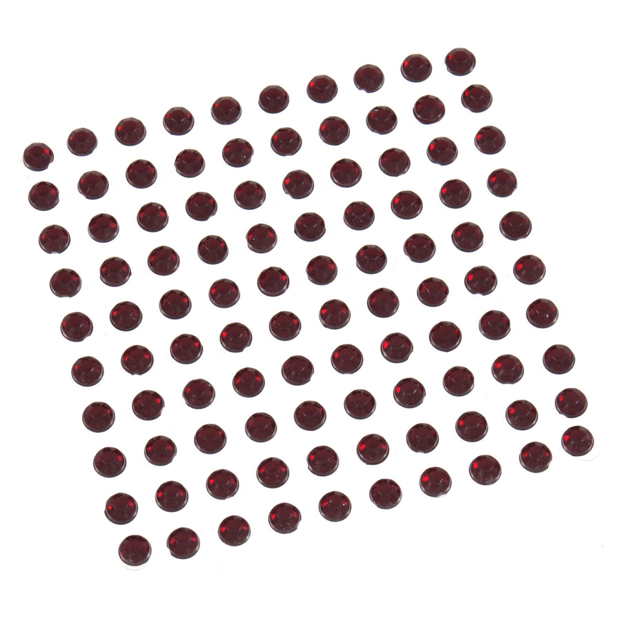 Bling Bling - Self Adhesive Gem Stones - 4mm - Burgundy