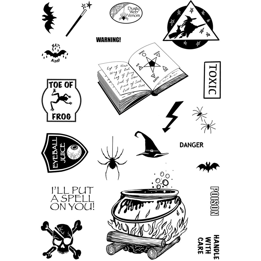 Jamie Rodgers Stamp by Creative Expressions - Halloween - Potions - CEC1038