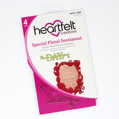 Heartfelt Creations - Special Floral Sentiment Die - HCD1-7459