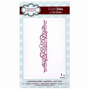 Craft Dies by Sue Wilson - Configurations Collection - Grateful Lace Trim Edger (CED6403)
