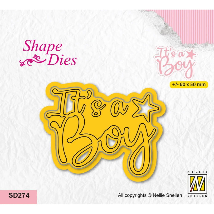 Nellie Snellen Shape Die - It's a Boy - SD274