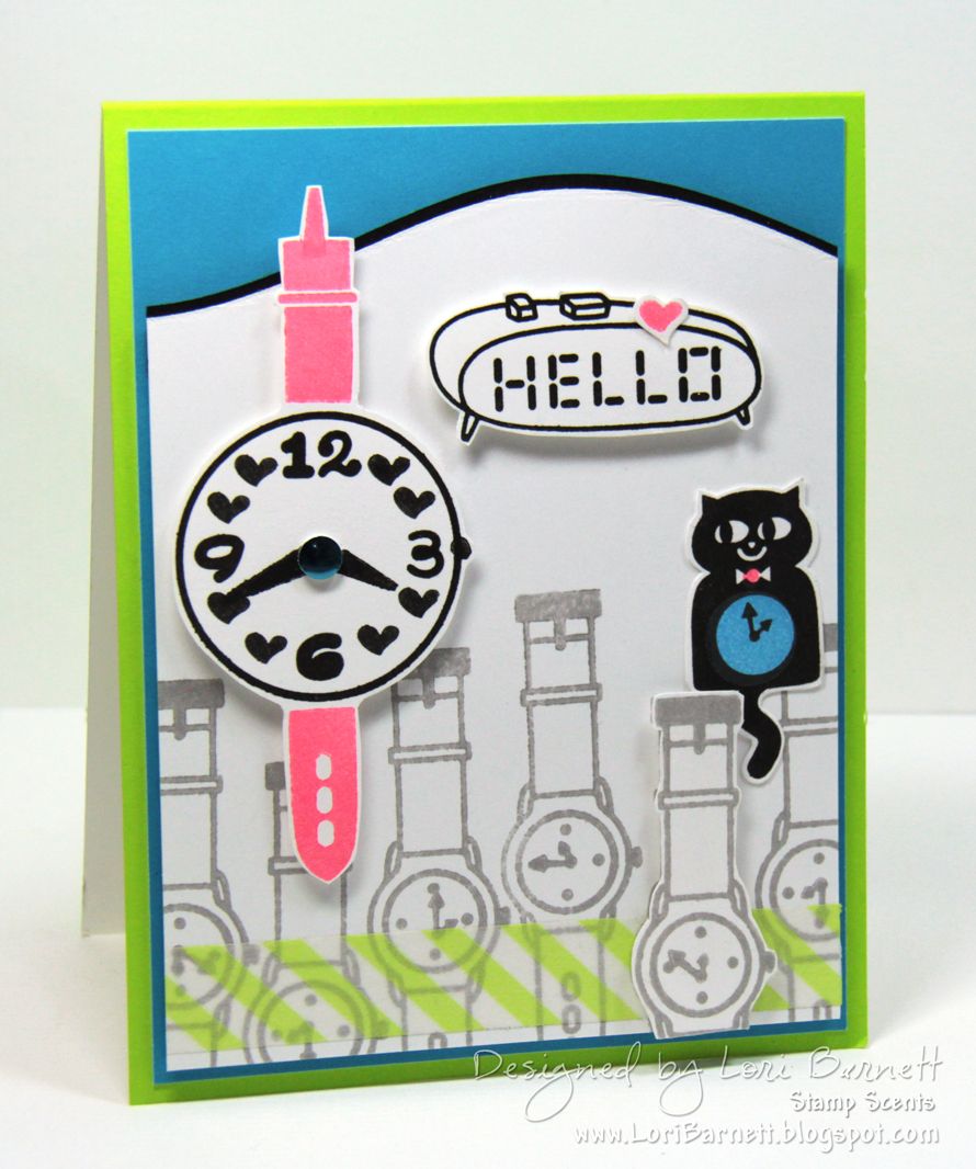 Paper Smooches Stamp - TICK TOCK M1S206
