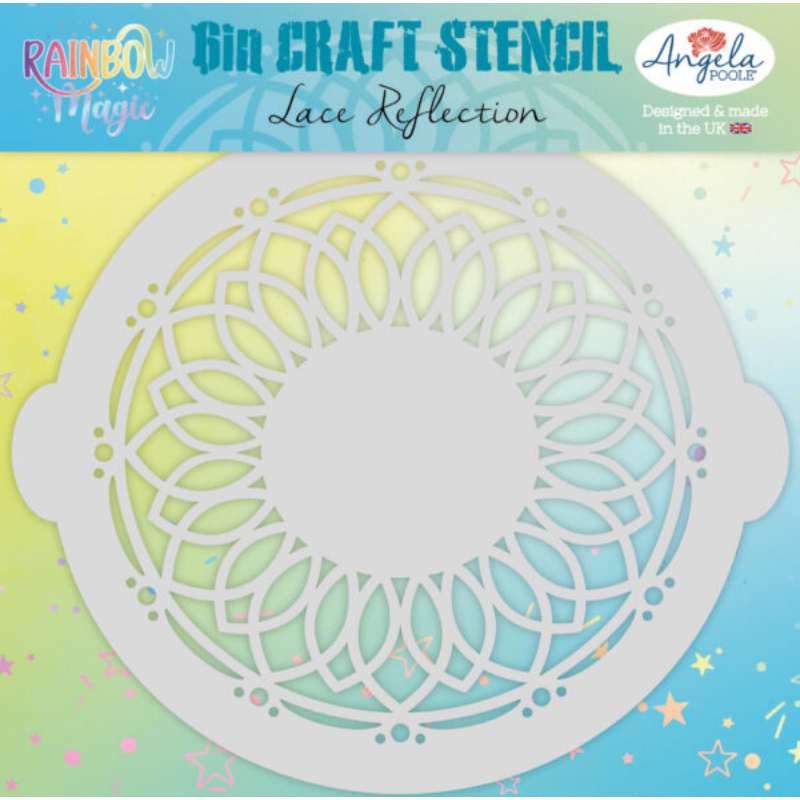 Angela Poole 6-Inch Craft Stencil Lace Reflection