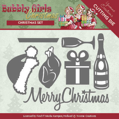 Yvonne Creations - Bubbly Girls Christmas Dies - Christmas Set