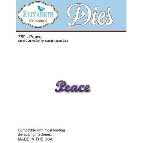 Elizabeth Craft Designs Dies: Peace (750)