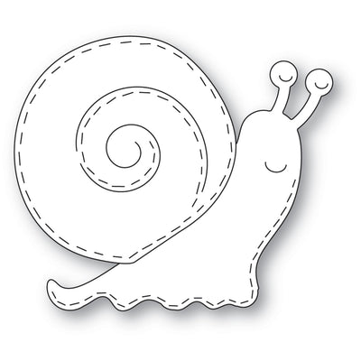 Poppystamps Die - Grand Whittle Snail - 2506