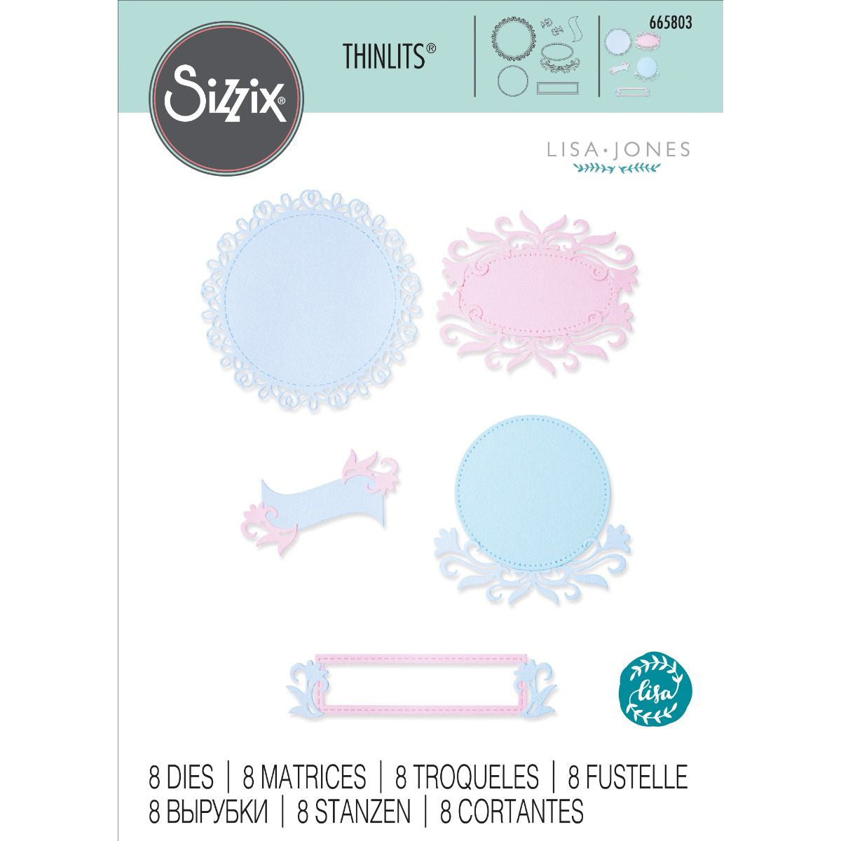 Sizzix Journal Stamps 35PK - Clear Stamps Set