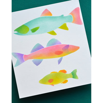 Memory Box Stencil Set - Freshwater Fish - 88622
