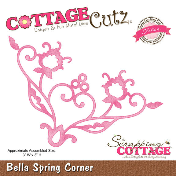 Cottage Cutz Die - Bella Spring Corner - CCE-004