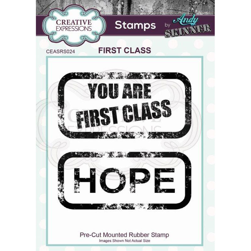 Andy Skinner Stamp by Creative Expressions - First Class