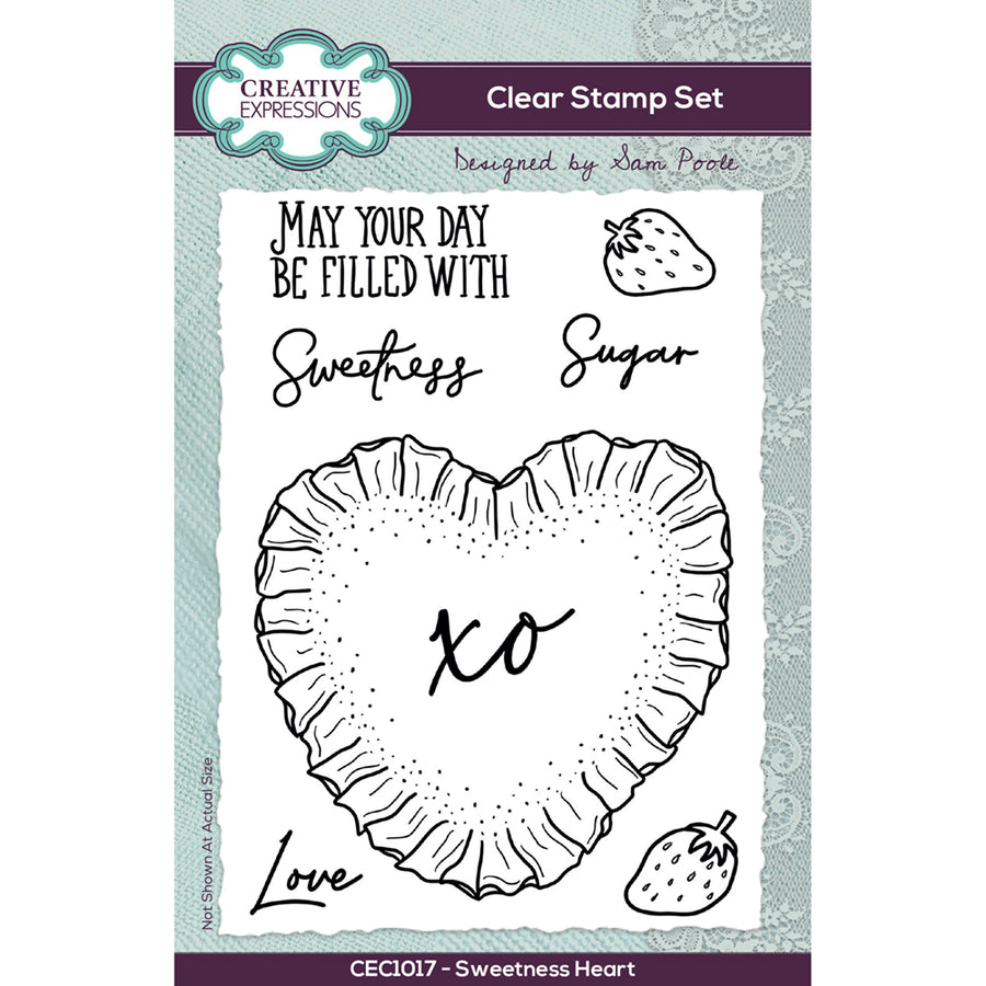 Sam Poole  Stamps by Creative Expressions - Sweetness Heart - CEC1017