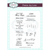 Creative Expressions Stamp Sets - Peace Joy Love A5