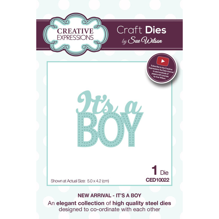 Craft Dies by Sue Wilson - New Arrival Collection - Its a Boy (CED10022)