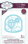 Sue Wilson Craft Dies - Fillables Collection Hot Air Balloon Snow Globe Scene - CED21014