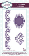 Craft Dies by Sue Wilson - Portuguese Collection - Corner; Border & Tag (CED6102)