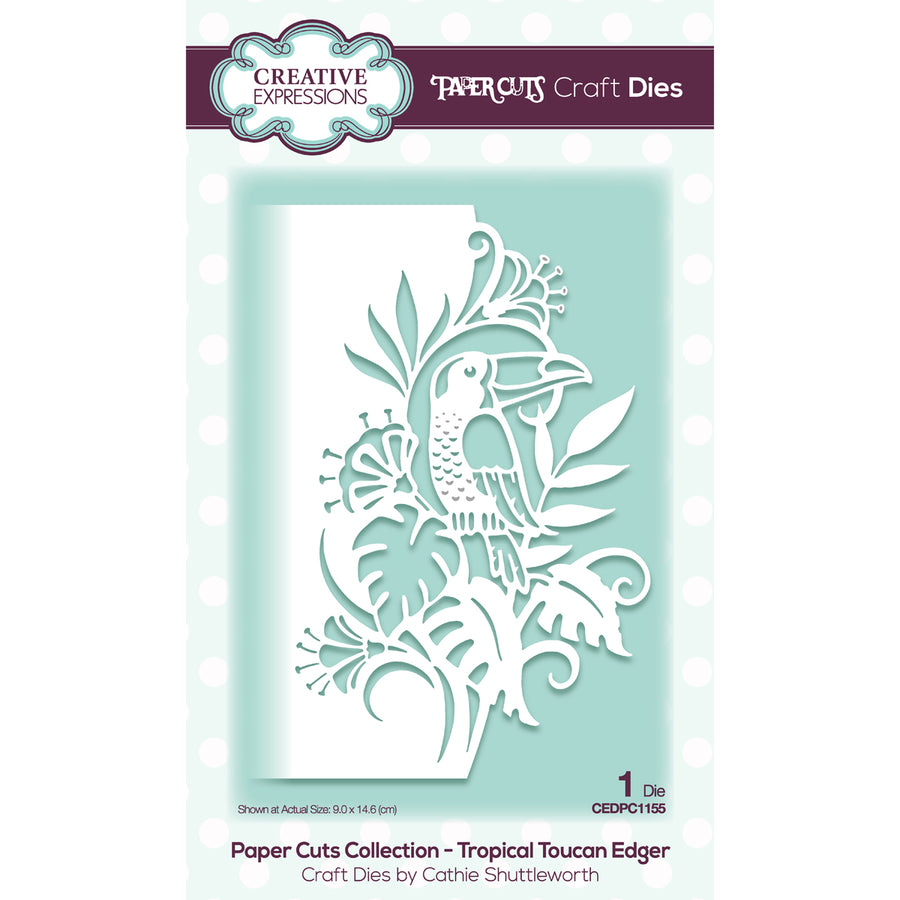 Paper Cuts Edger Die - Tropical Toucan - CEDPC1155