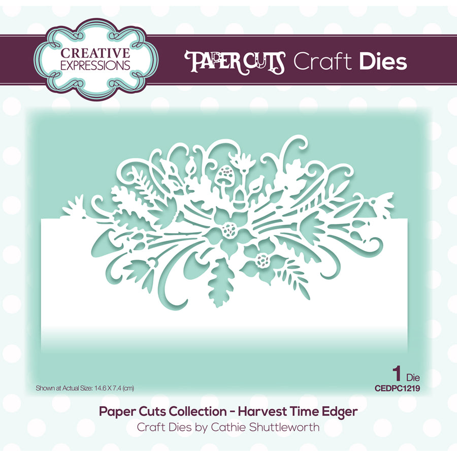 Paper Cuts Dies - Harvestime Edger - CEDPC1219