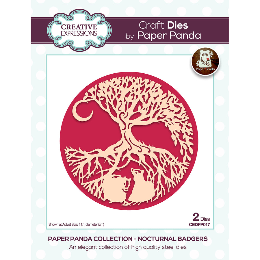 Paper Panda Dies by Creative Expressions - Nocturnal Badgers - CEDPP017