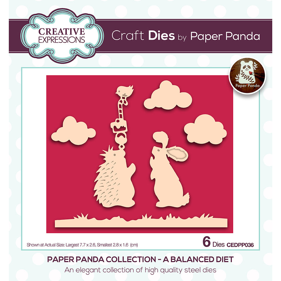Paper Panda Dies by Creative Expressions - A Balanced Diet - CEDPP036