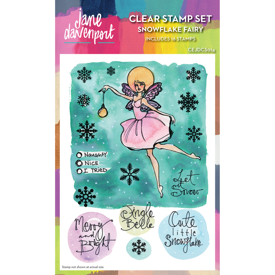 Jane Davenport Stamp by Creative Expressions - Snowflake Fairy