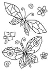 Woodware Stamps Clear Singles - Mosaic Butterflies - FRS633