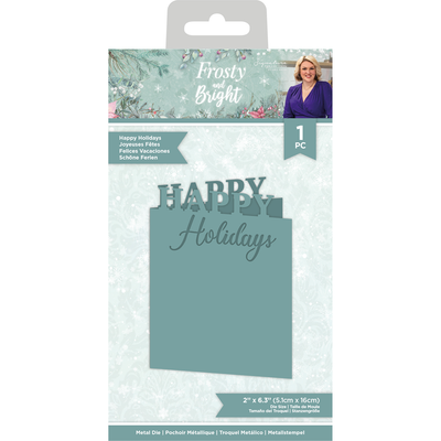 Sara Signature Collection - Frosty and Bright - Metal Dies - Happy Holidays