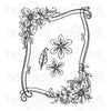 Heartfelt Creations - Curvy Floral Frame Cling Stamp Set - HCPC-3976