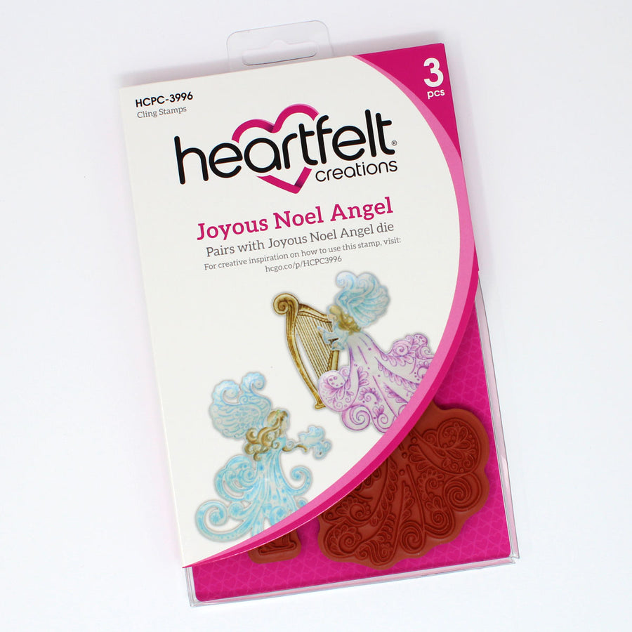 Heartfelt Creations - Joyous Noel Angel Cling Stamp Set - HCPC-3996
