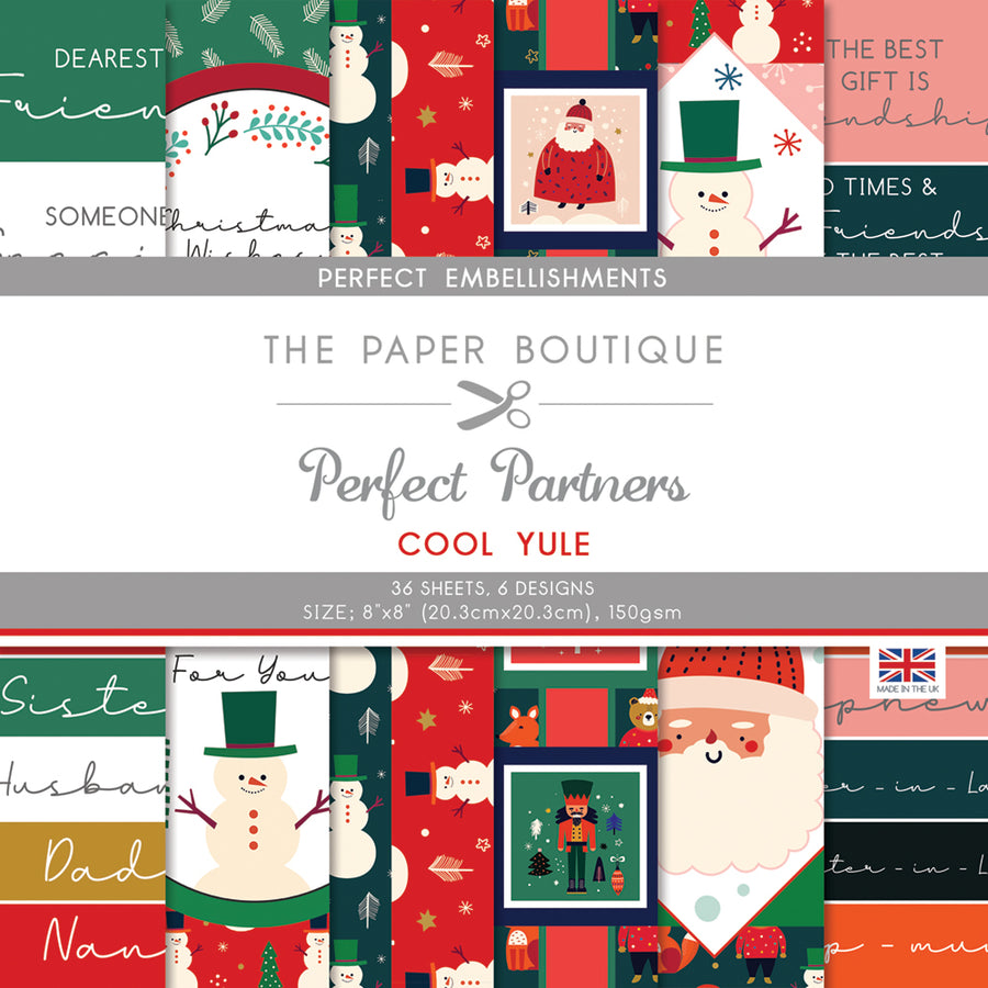 The Paper Boutique Perfect Partners - Cool Yule 8" x 8" Embellishments