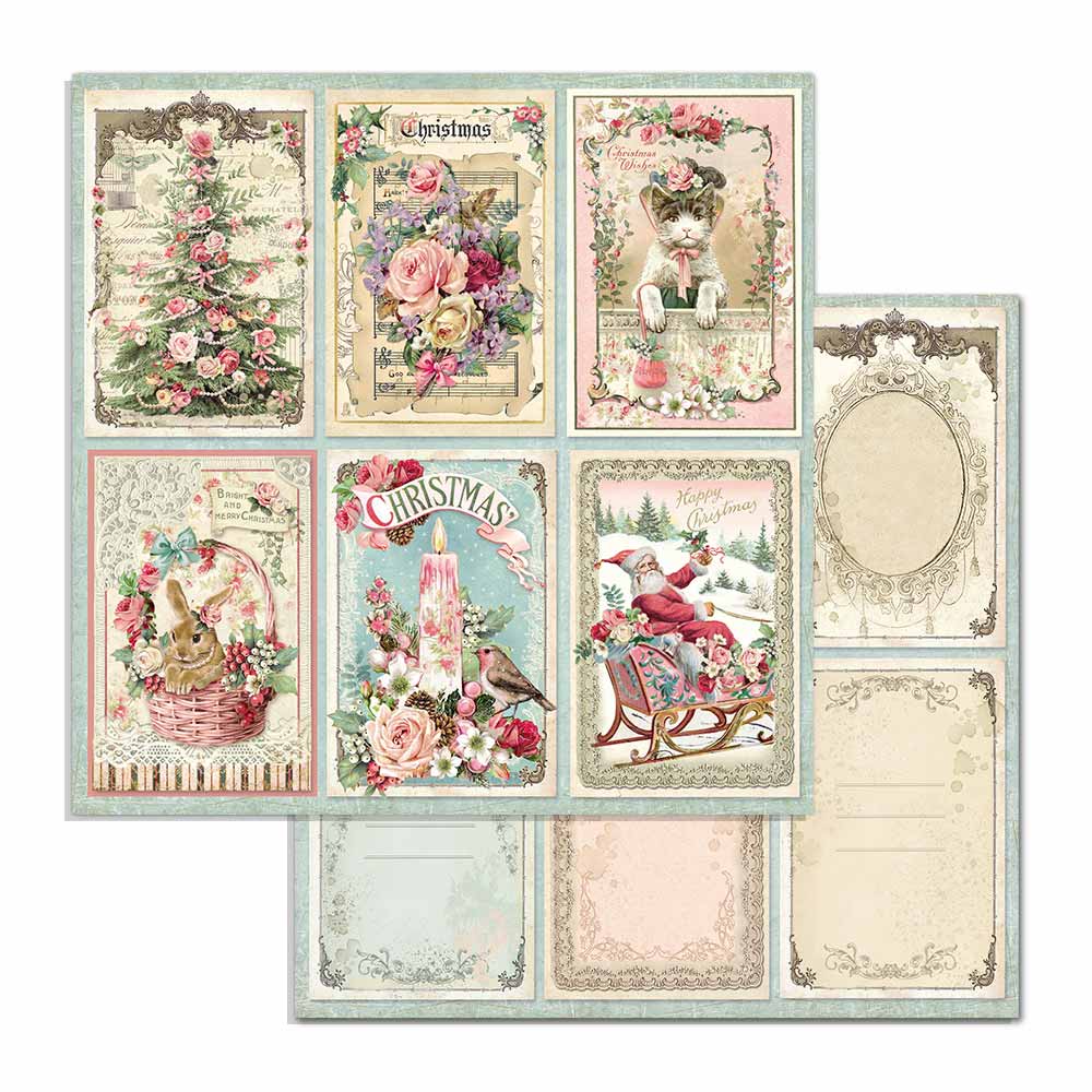 Christmas Rose 12x12 Paper Pad - Stamperia, Size: 12-x-12-Inch, Other