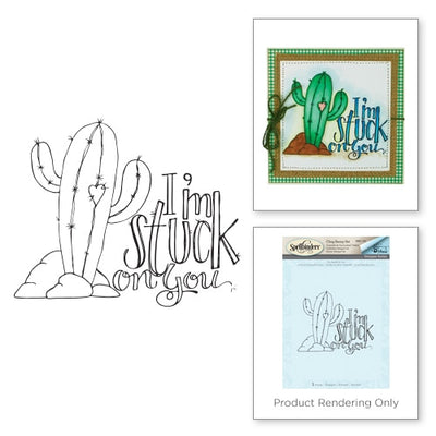 Spellbinders I'm Stuck on You Stamp from the Happy Grams #3 by Tammy Tutterow