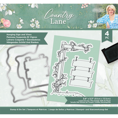 Sara Signature Collection - Country Lane - Stamp and Die - Hanging Sign and Vines