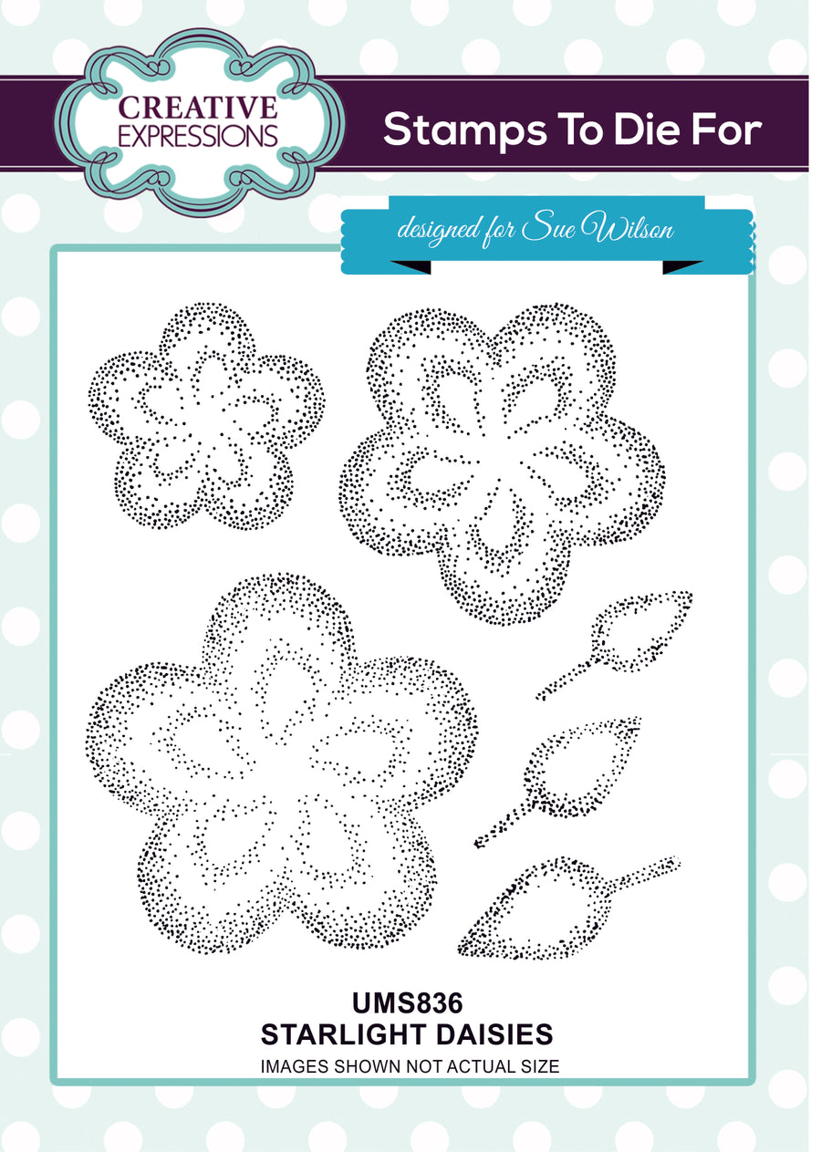 Sue Wilson - Stamps To Die For -  Starlight Daisies Stamp - UMS836