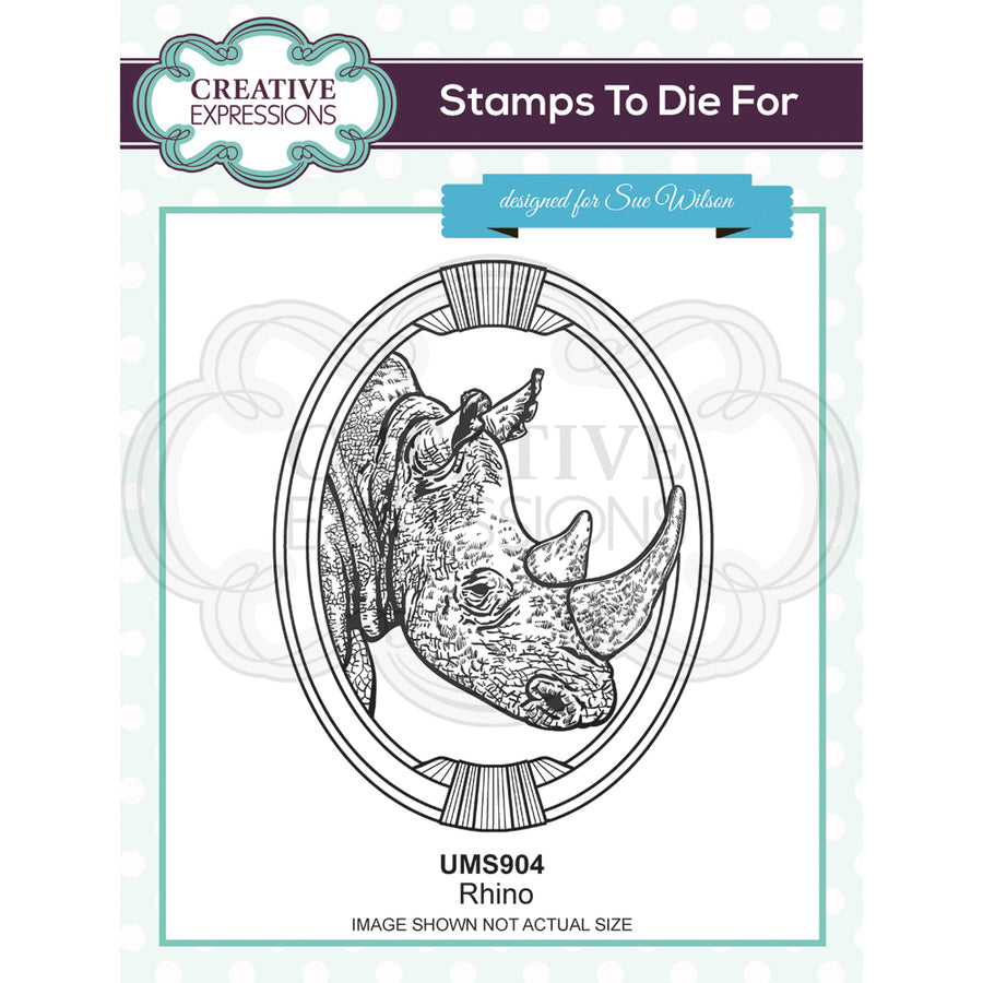 Creative Expressions A5 Clear Stamp Set - Rhino - UMS904