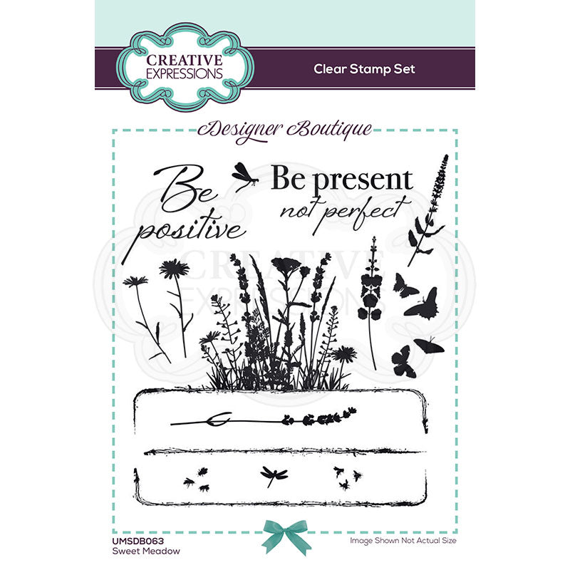 Creative Expressions Stamp - Designer Boutique Collection - Sweet Meadow