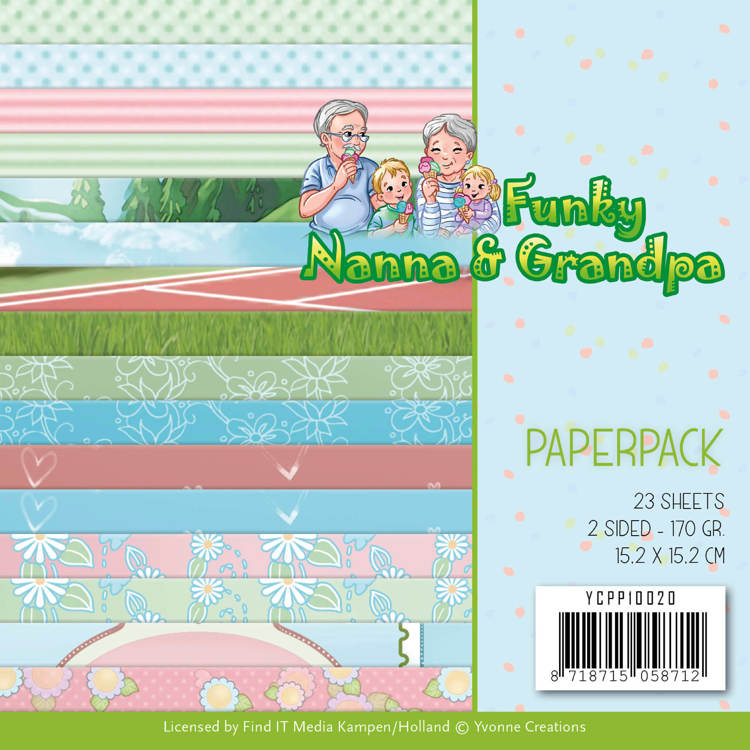 Yvonne Creations - Funky Nanna & Grandpa - Paper Pack