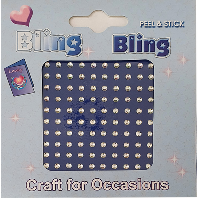 Bling Bling - Self Adhesive Gem Stones - 4mm - Silver