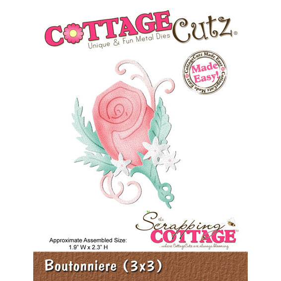 Cottage Cutz Die - Boutonniere (3 x 3) - CC3x3-100