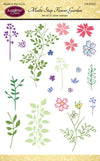 JustRite Stamps -  Multi-Step Flower Garden (CR-05051)