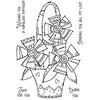 Woodware Stamps Clear Singles - Doodle Flower Basket - FRS295