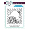 Sue Wilson Stamps To Die For - Poinsettia Frame Pre Cut Stamp - UMS884